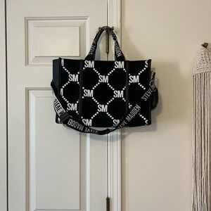 Steve Madden BSantam diagonal logo tote